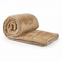 Emma Barclay Weighted Sherpa Blanket 60 x 80" Taupe