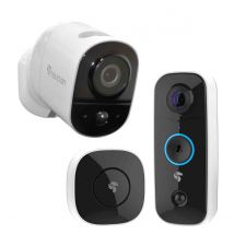Toucan Wireless Video Doorbell 2021 Edition With Chime &#38; Wireless Security Camera Bundle