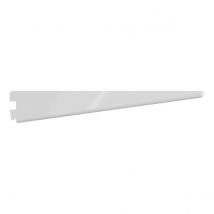Rothley Twin Slot Shelving Kit In White 10 Inch Brackets And 48 Inch Uprights