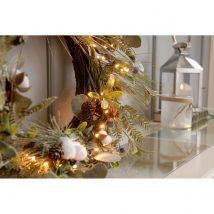 Festive 200 Battery Operated Timer Firefly Lights - Warm White