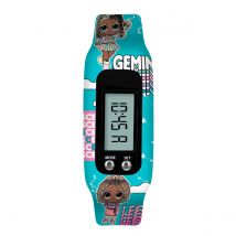 Lol Surprise Blue Lcd Tracker Watch With Printed Silicone Strap