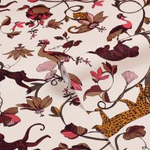 Furn&#46; Exotic Wildlings Multicoloured Tropical Printed Wallpaper