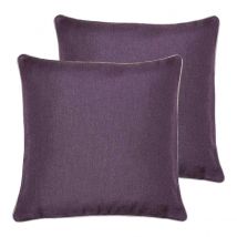 Paoletti Bellucci Polyester Filled Cushions Twin Pack Damson