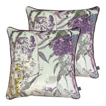Prestigious Textiles Polyester Filled Botanist Cushions Twin Pack Evergreen
