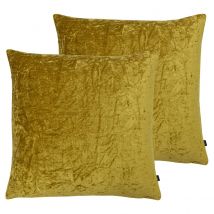 Ashley Wilde Kassaro Polyester Filled Cushions Twin Pack Cotton Viscose Dijon