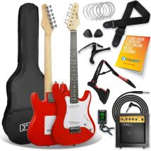 3rd Avenue Rocket Series 3&#47;4 Electric Guitar Pack - Red