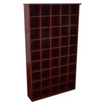 Techstyle Pigeon Hole 585 Cd Media Cubby Storage Shelves Mahogany