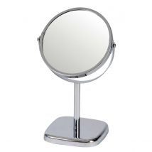 Showerdrape Capri 2X Magnification Double Sided Vanity Table Mirror - Chrome