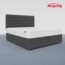 Airsprung Super King Size Open Coil Memory Mattress With Charcoal Divan
