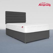 Airsprung Double Open Coil Memory Mattress With 2 Drawer Charcoal Divan