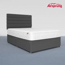 Airsprung Double Pocket 1000 Comfort Mattress With 4 Drawer Charcoal Divan