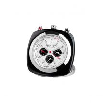 Briston Clubmaster Travel Alarm Clock - Black Acetate&#47;White Dial