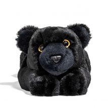 FAO Schwarz Toy Plush Lying Black Panther - 15 Inch