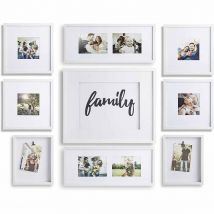 Nielsen Vincent 9 Piece Family Picture Frame Set In White