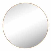 Nielsen Elvo Round Metal Frame Large Mirror&#44; Gold&#44; 80cm