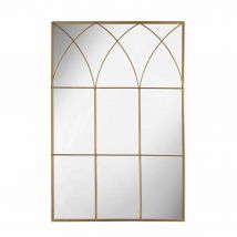 Nielsen Arda Window Style Metal Wall Mirror&#44; Gold