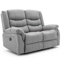 More4Homes Seattle 2 Seater Fabric Electric Recliner Sofa &#40;grey&#41;