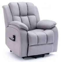 More4Homes Brookline Electric Technology Fabric Single Motor Rise Recliner Lift Mobility Tilt Chair &#40;grey&#41;