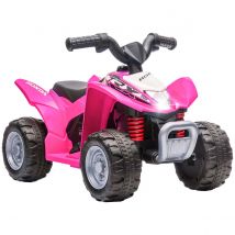 Aiyaplay Honda Licensed Kids Ride-on Electric Quad Bike 6V - Pink