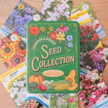 Thompson & Morgan 10 Green Seed Collection Tin with Flower Seeds