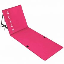 Tectake Beach Mat With Backrest Pink