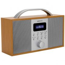 Groov-e Boston Wooden DAB &#38; FM Radio With Bluetooth