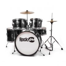 Rockjam 5-piece Junior Drum Set - Black