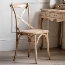 Gallery Direct Palma Chair Natural&#47;Rattan Set of 2