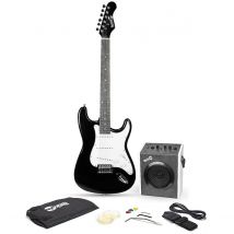 Rockjam Full Size Electric Guitar Super Kit RJEG06 Black