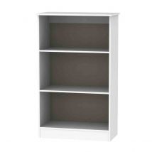 Welcome Furniture Ready Assembled Contrast Bookcase In White Gloss