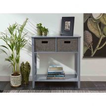 Lloyd Pascal Glade Console With 2 Felt Drawers And Bottom Shelf