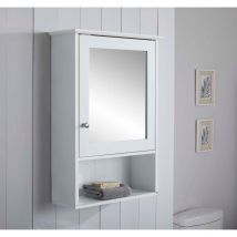 Lloyd Pascal Colne Mirror Cabinet - White