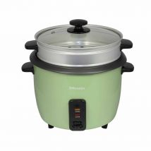 Emtronics Emrcdstsg1-8 1&#46;8 Litre Rice Cooker With Veg Steamer Tray - Sage Green