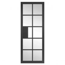 Jb Kind Doors Plaza Black Clear Glass P&#47;F Glazed 35 X 1981 X 686