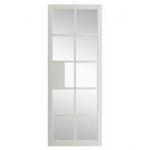 Jb Kind Doors Plaza White Clear Glass P&#47;F Glazed 35 X 1981 X 838