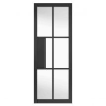 Jb Kind Doors Civic Black Clear Glass P&#47;F Glazed 35 X 1981 X 686