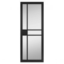 Jb Kind Doors City Black Clear Glass P&#47;F Glazed 35 X 1981 X 610