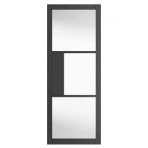 Jb Kind Doors Cosmo Grey Clear Glass P&#47;F Glazed 35 X 1981 X 610