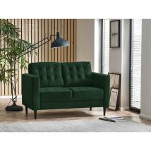 Furniture Box Jaycee 2 Seater Living Room Emerald Velvet Sofa