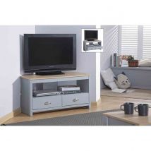 SleepOn Wooden Corner Tv Unit Available In Grey&#47;Oak