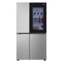 LG Instaview&#153; GSVV80PYLL Side-by-side Fridge Freezer - Prime Silver - 655L - E Rated
