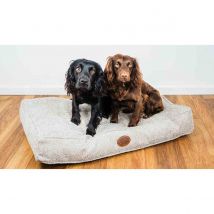 Snug & Cosy Teddy Boucle Oat Lounger - Large