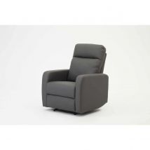 Home Detail Mitchell Dark Grey Faux Leather Electric Recliner Armchair