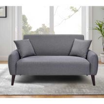 Sleepon Grey Linen 2 Seater Sofa