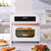 Livingandhome Smart Air Fryer Toaster Oven&#44; White