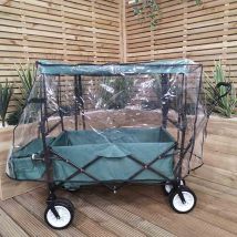 Samuel Alexander Clear Waterproof Cover Only for Folding Festival Camping Storage Trolley