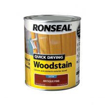 Ronseal Quick Drying Woodstain - Antique Pine, 750ml
