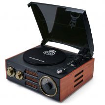 GPO Empire Turntable - Black and Brown