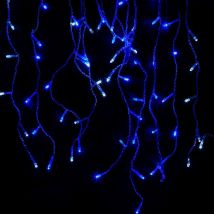 Robert Dyas Mains Operated 360 LED Multi-Function Icicle Lights - Blue & White