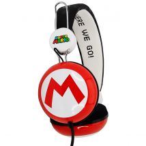 OTL Super Mario Icon Red/Black Teen Stereo Headphones